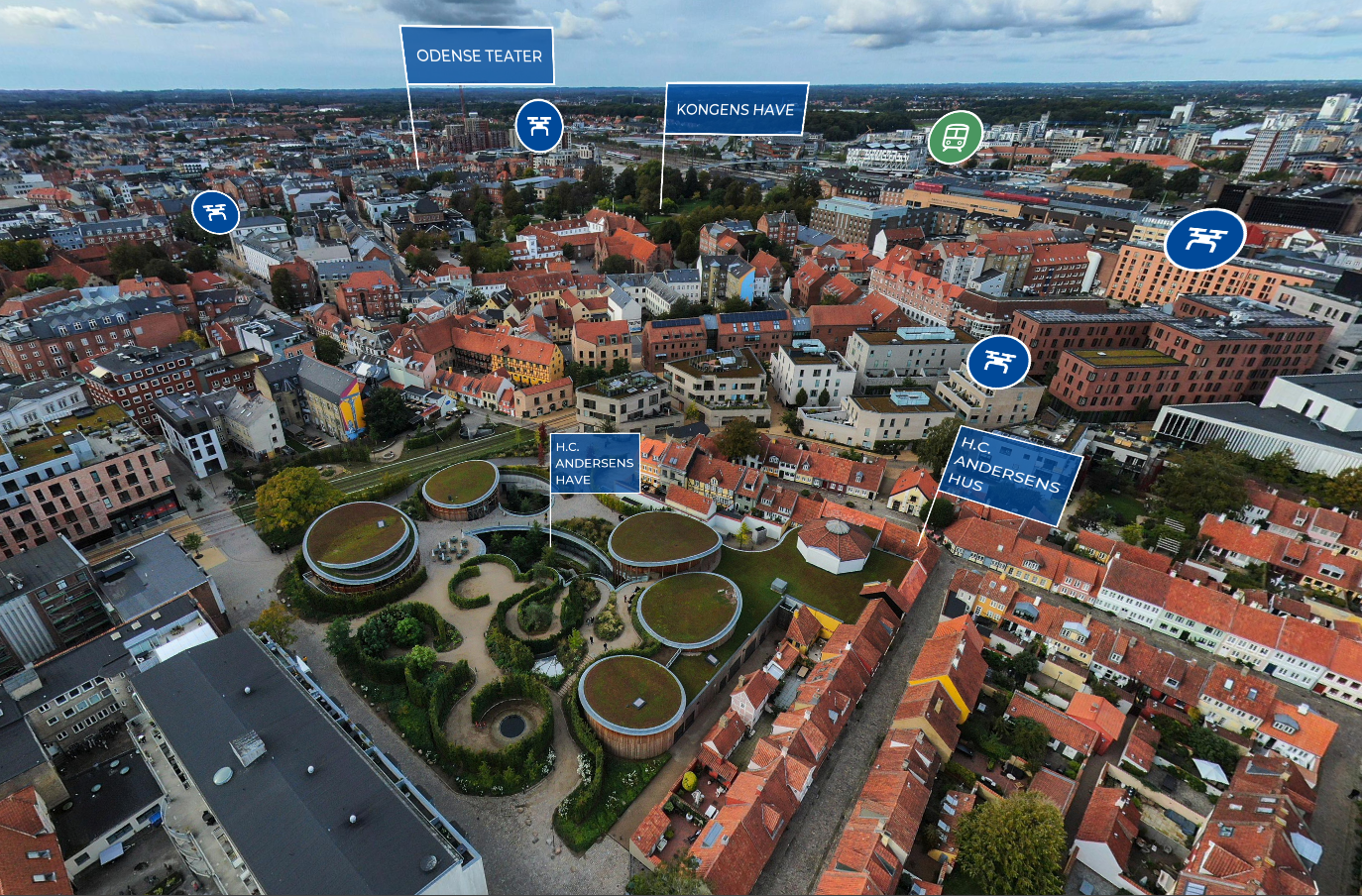 Interaktivt overblik over Odense og byens oplevelser